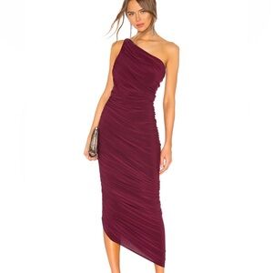 Large Norma Kamali Diana Gown in Plum